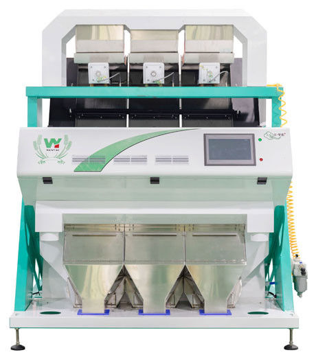 3 Chutes Soybeans CCD Color Sorter 3000kg/H Toshiba HD Imaging