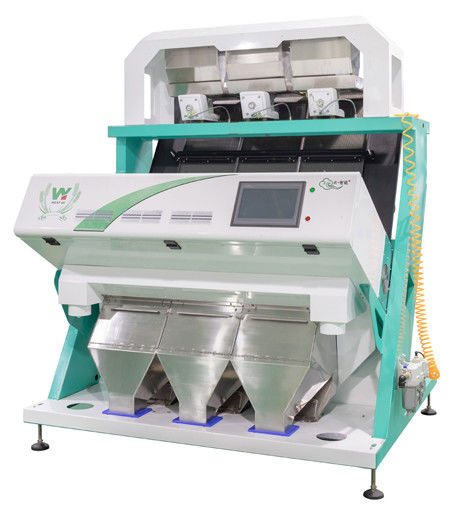 3 Chutes Soybeans CCD Color Sorter 3000kg/H Toshiba HD Imaging