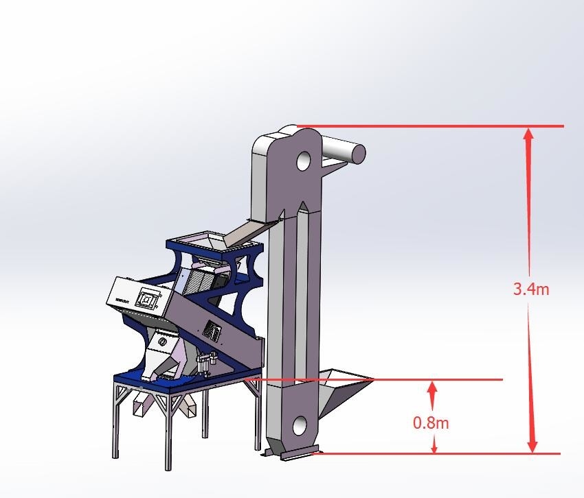 CCD Multifunction Color Sorter For Sesame Sorghum Millet Wheat White Rice