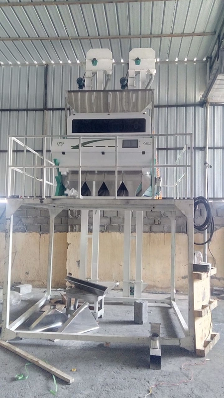 Four Chutes Coffee Bean Color Sorter With Wifi Remote Control Service
