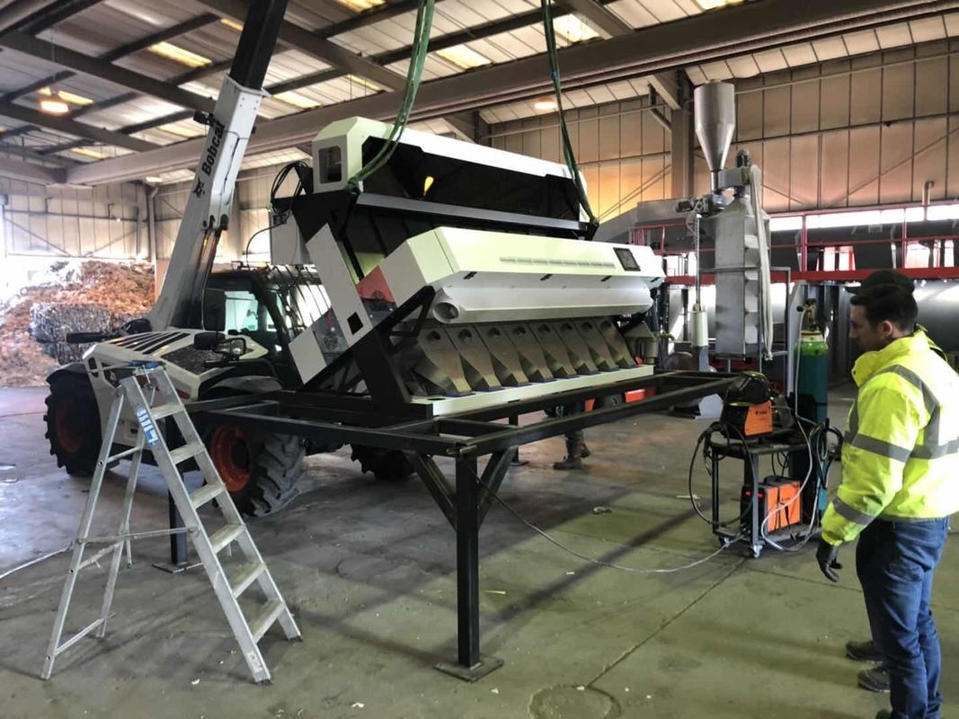Dall Soybean Lentils Optical Rgb Camera Color Sorting Machine 5000kg/H Throughput