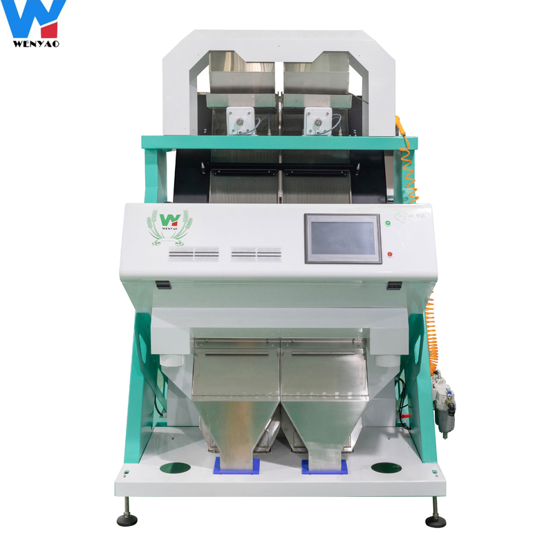 128 Channels Wheat Grain Color Sorter 2 Chutes