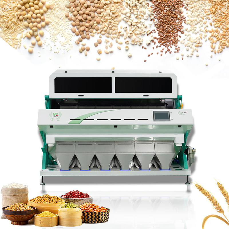 High Speed 6 Chute RGB Rice Macadamia Coffee beans Color Sorting Machine with CE certificate