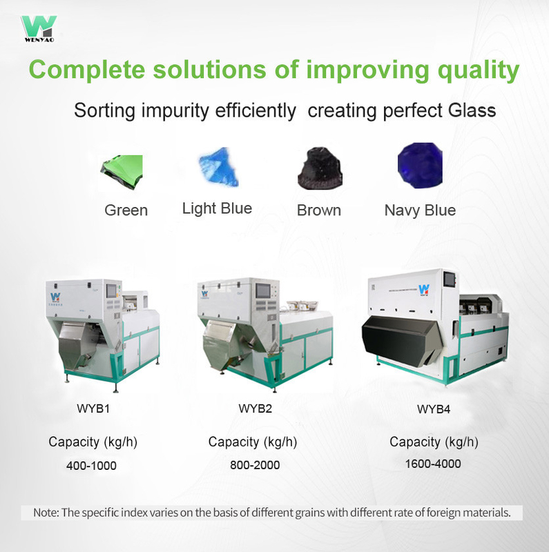 Glass Cullet Color Sorter Color Machine Glass Sorting Recycling Machine
