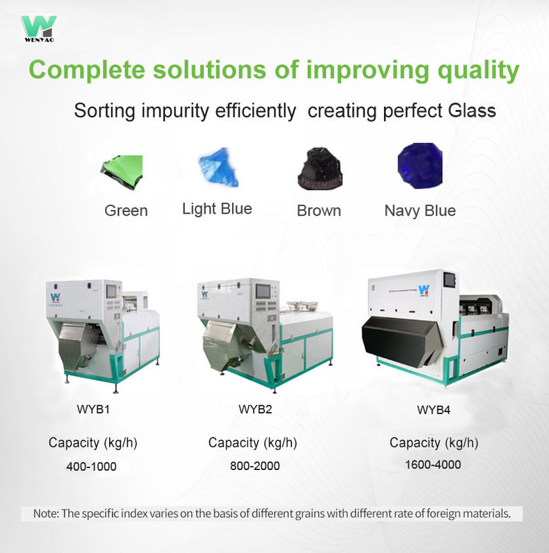 Plastic Granules Ccd Color Sorter Machine 4 Chutes Belt Type Intelligent