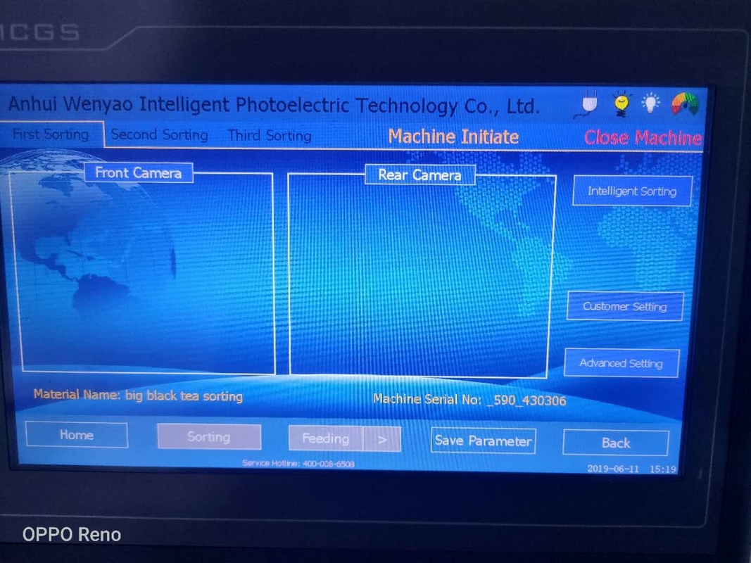 Optical CCD Plastic Color Sorter For Plastic Recycling Processing Machine 2 Year Warranty