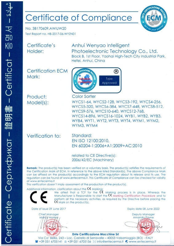 Recycled Mixed Plastic Flakes Multifunction Color Sorting Machine ISO9001 Approval