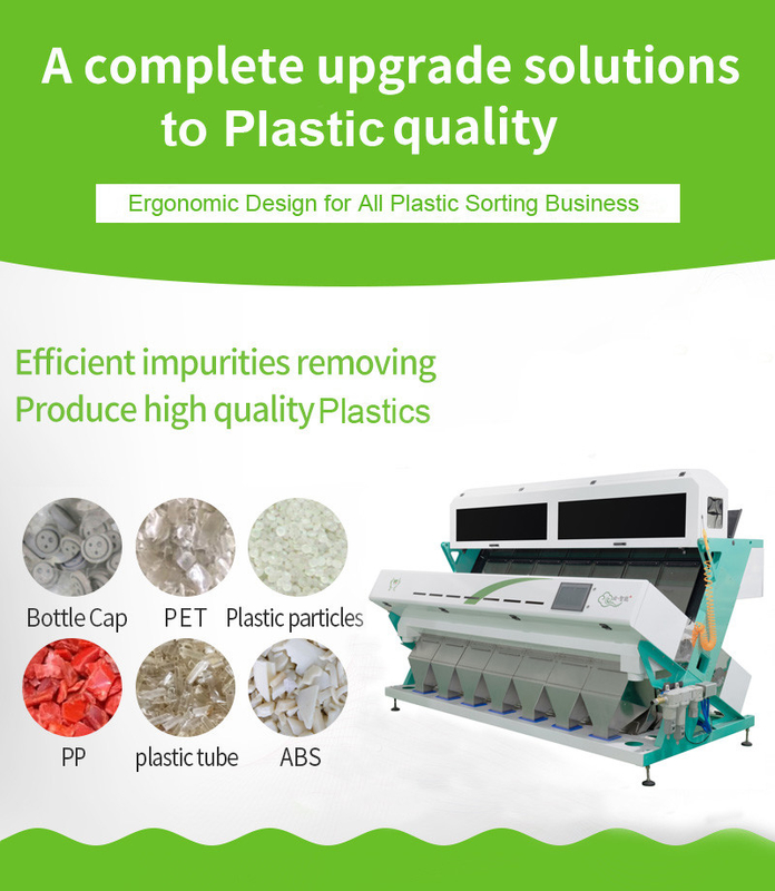 Optical CCD Plastic Color Sorter For Plastic Recycling Processing Machine 2 Year Warranty