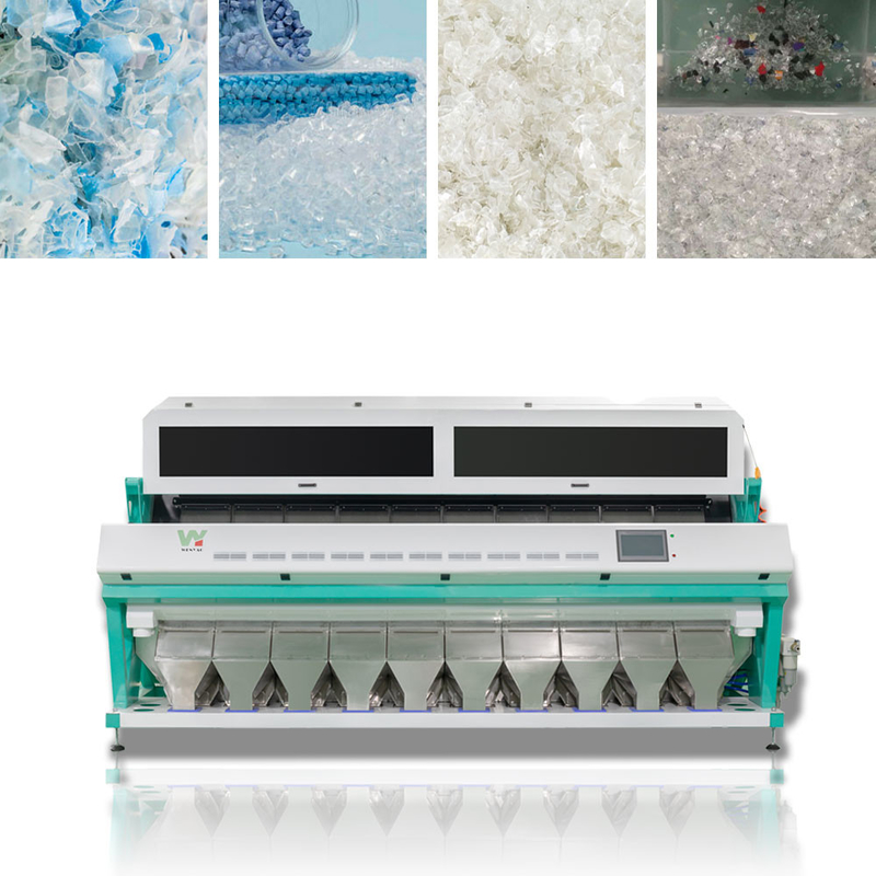 Recycled Mixed Plastic Flakes Multifunction Color Sorting Machine ISO9001 Approval