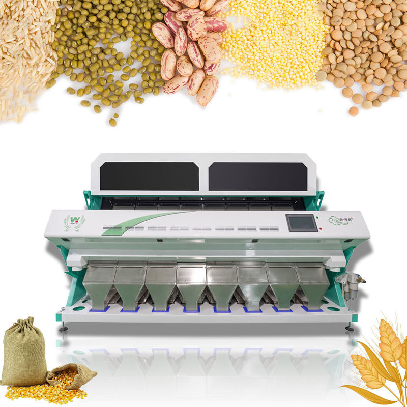 8/512pcs Chutes Toshiba Japan CCD 2-3t/h Throughput Multifunction Color Sorter Machine