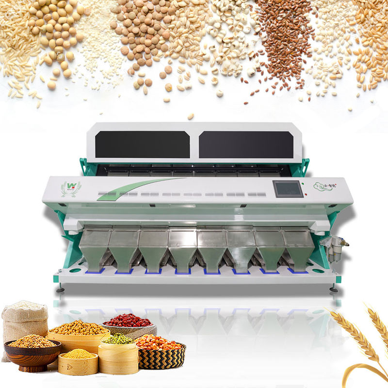 8/512pcs Chutes Toshiba Japan CCD 2-3t/h Throughput Multifunction Color Sorter Machine