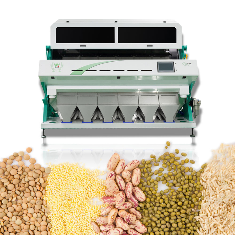 WENYAO 6 Chutes 384 Channels CCD Optical High Capacity Millet Color Sorting Machine