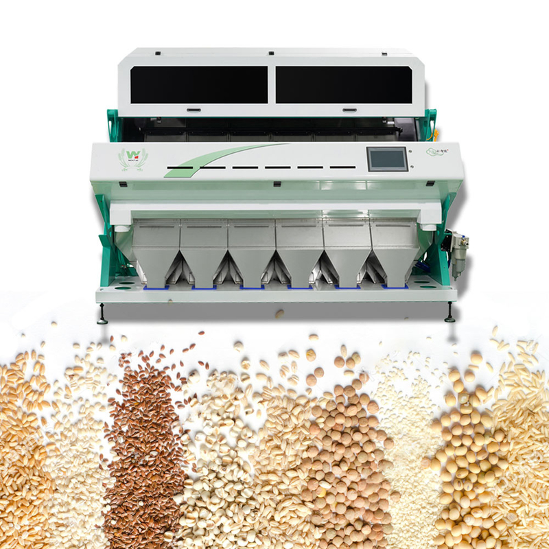 WENYAO 6 Chutes 384 Channels CCD Optical High Capacity Millet Color Sorting Machine