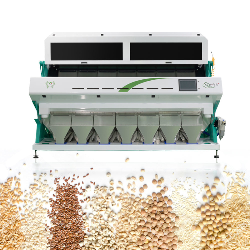 7Chute Intelligent Fully Automatic Chinese Sorghum Color Sorter Machine 70 Tons Per Day