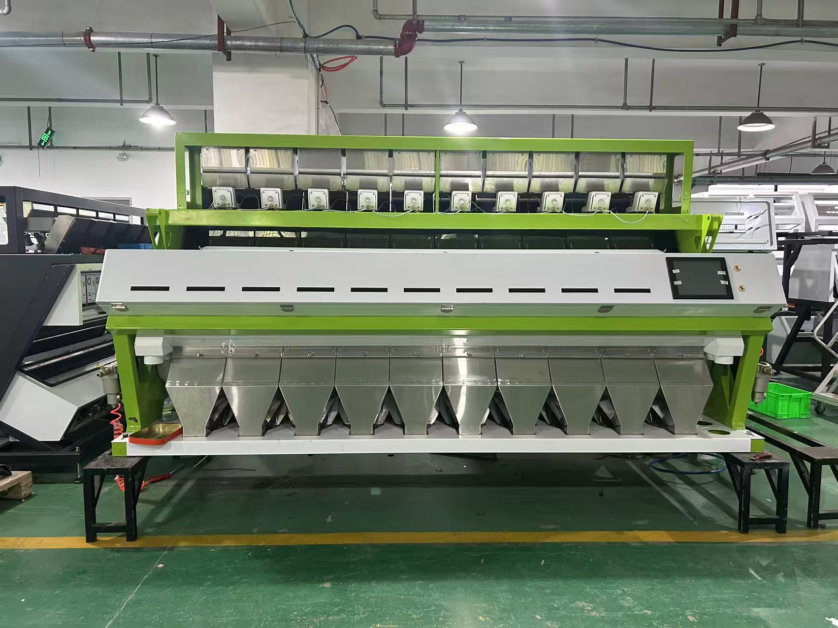 Optical 10 Chutes Wheat Colour Sorting Machine for Wheat Barley Color ...