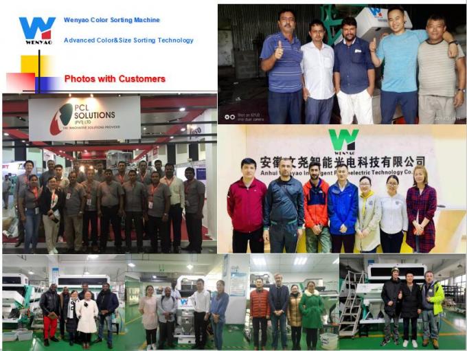 6 Chute Intelligent Optical CCD Camera PET PVC HDPE Plastic Color Sorter Machine Wifi Remote 12