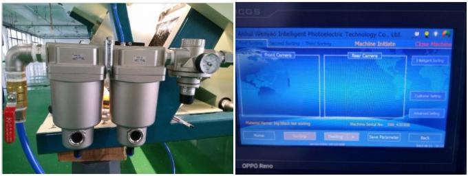 10 Chute Green Blue Brown White Glass Color Sorter Machine for Color Sorting with WiFi Remote 8