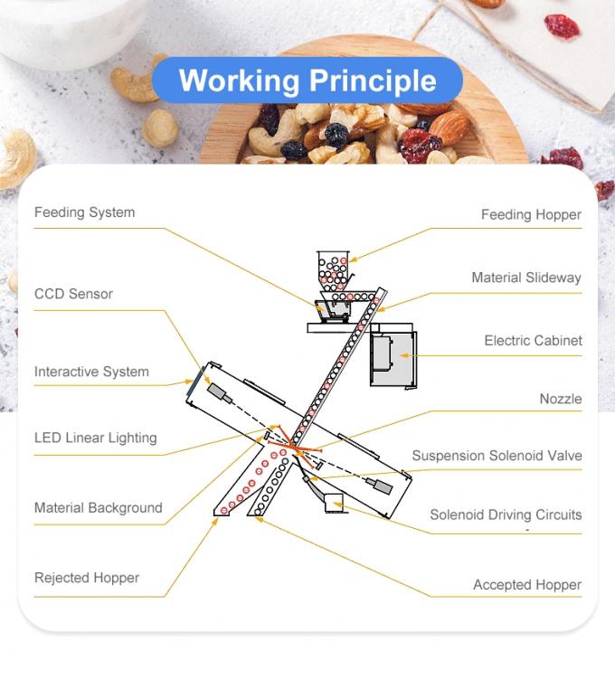 Wenyao 5 Chute Chinese Factory Optical Sorter Cardamom Bean Color Sorter Machine 4