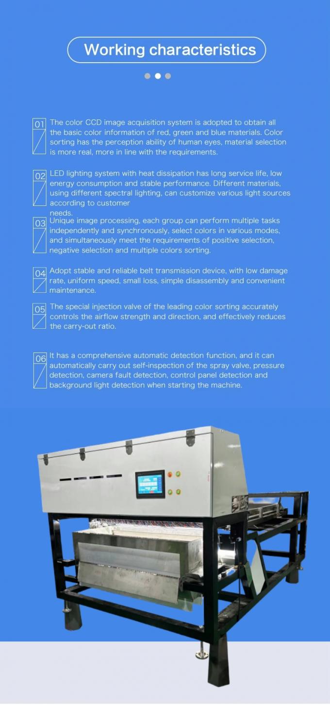 Industrial Tomato Cherry Color Sorter Machine 1000kg/h Stainless Steel 2