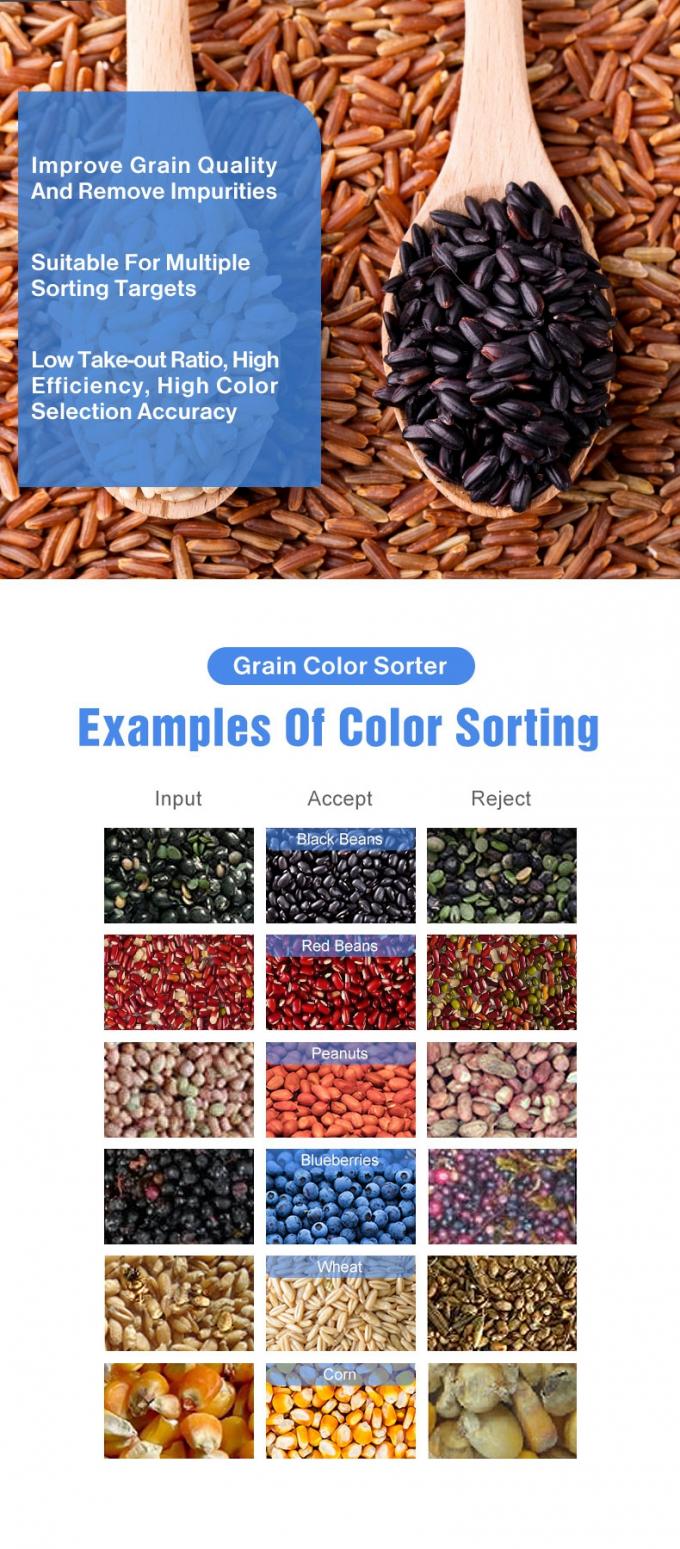 Wenyao AI Technology Color Sorter Machine Multifunction Optical Color Sorter For Grain Rice Beans Seeds 2