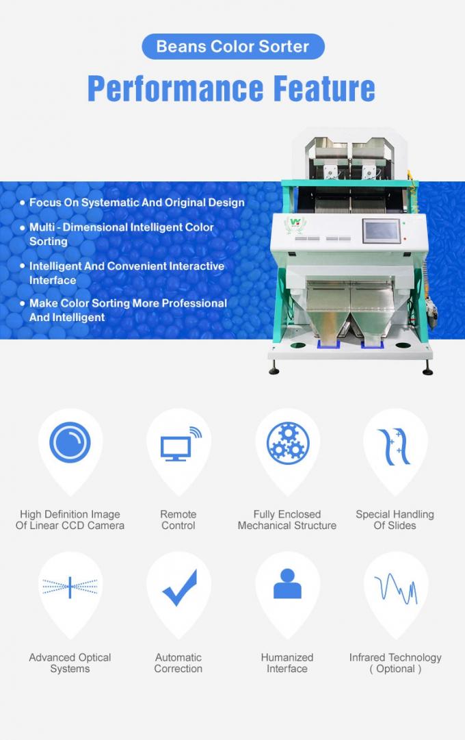 Wenyao Chinese Factory Price Fully Automatic Red Beans Kidney Bean Color Sorter Machine 2