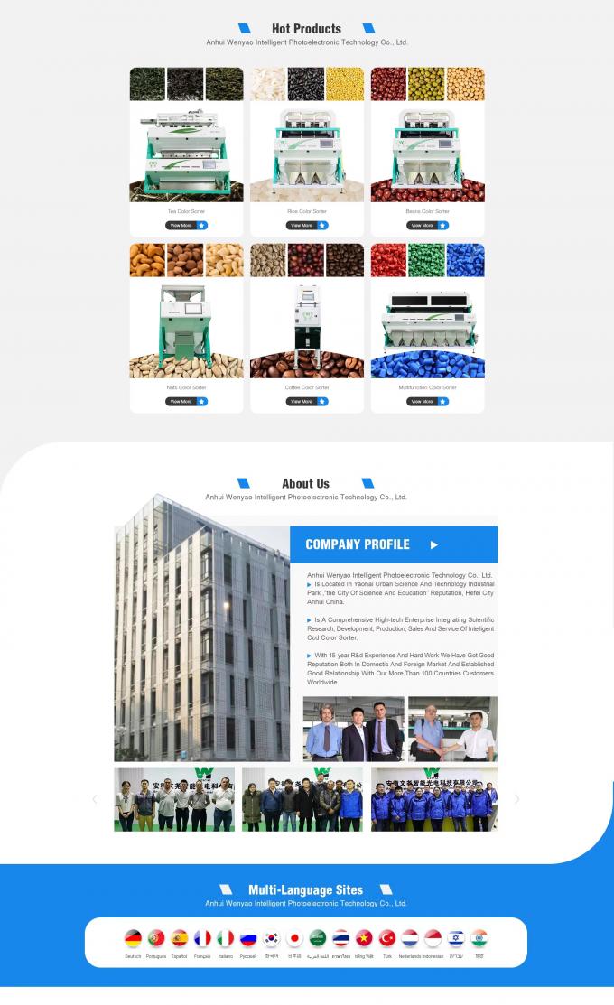 Accuracy CCD Camera Automatic Macadamia Nut Color Sorting Machine 19