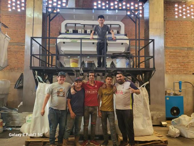 Wenyao CCD Optical Color Sorter Machine for Coffee Beans Grains Rice 12