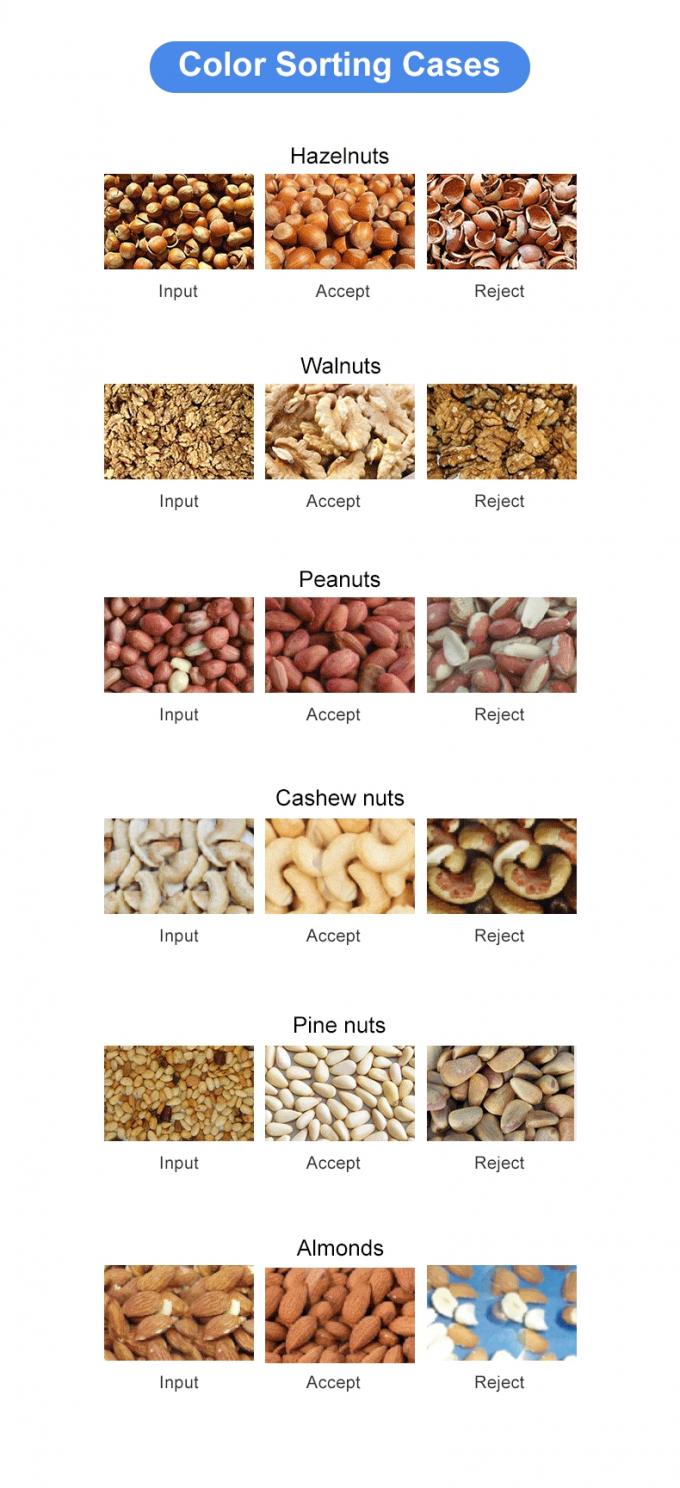 WENYAO Macadamia Nuts Belt Type Sorting Machine Color Sorter Automatic Optical Sorting Machine 5